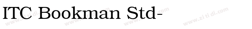 ITC Bookman Std字体转换